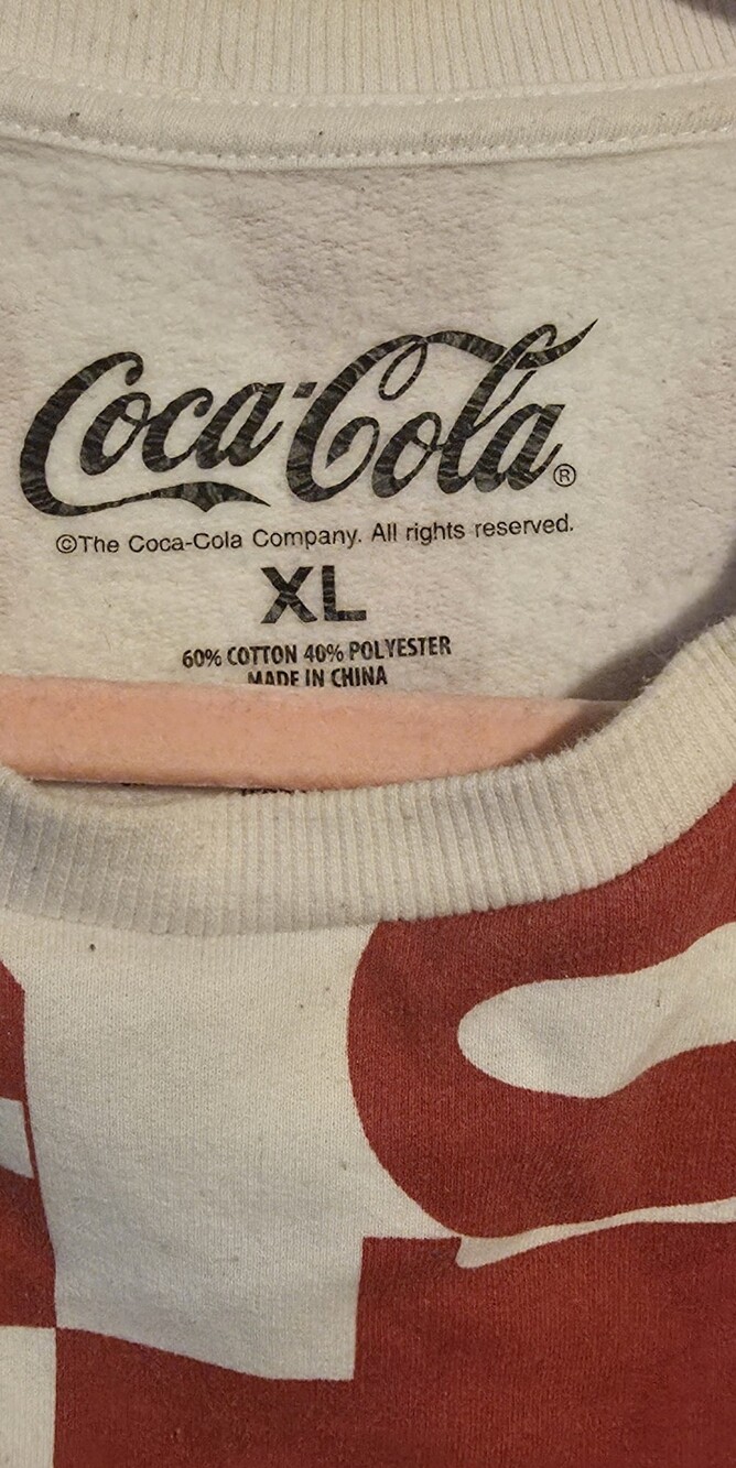Coca-Cola Red & White Checkerboard Logo Pullover - Picture 2 of 3